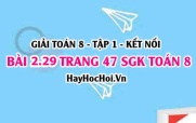 Giải bài 2.29 trang 47 Toán 8 Tập 1 SGK Kết nối tri thức: Hằng Đẳng Thức Hiệu Hai Bình Phương